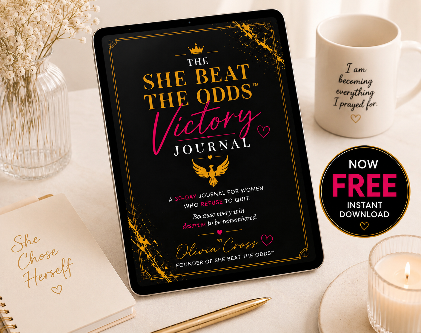 The She Beat The Odds™ Victory Journal